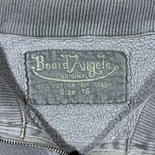 Load image into Gallery viewer, Early 00's Board Angels Kangaroo Poo Surfer Y2K Washed Grey 1/4 Zip Sweatshirt