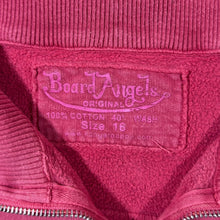 Load image into Gallery viewer, Early 00's Board Angels Kangaroo Poo Surfer Y2K Washed Red 1/4 Zip Sweatshirt