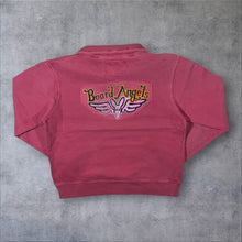Load image into Gallery viewer, Early 00's Board Angels Kangaroo Poo Surfer Y2K Washed Red 1/4 Zip Sweatshirt