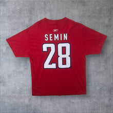 Load image into Gallery viewer, Reebok NHL Washington Capitals "Semin 28" Ice Hockey Graphic Red T-Shirt