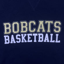 Load image into Gallery viewer, Vintage Russell Athletic "Bobcats Basketball" College Graphic Navy Blue Sweatshirt