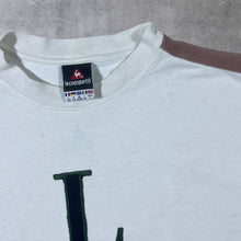 Load image into Gallery viewer, Vintage Le Coq Sportif Embroidered Logo Spellout White Distressed Sweatshirt
