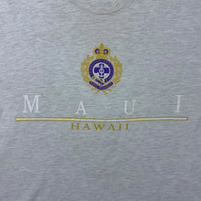Load image into Gallery viewer, Vintage Maui Hawaii USA Tourist Spellout Graphic Grey Single Stitch T-Shirt