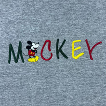 Load image into Gallery viewer, Vintage Mickey & Co. "Mickey" Disney Embroidered Grey Crewneck Sweatshirt