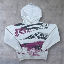 Load image into Gallery viewer, Quiksilver Surfer Skater Y2K All-Over Print Graphic White Pullover Hoodie