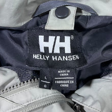 Load image into Gallery viewer, Helly Hansen Blue Beige Hooded Windbreaker Sailing Hiking Jacket