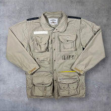 Load image into Gallery viewer, Vintage Camel Shop Travel Line Safari Utility Heavy Cotton Field Jacket