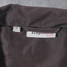 Load image into Gallery viewer, Vintage Tout Simplement Brown Cream Colour Block Padded Zip Bomber Jacket