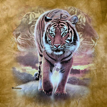 Load image into Gallery viewer, The Mountain (2007) Tiger Animal Wildlife Graphic Orange Brown Tie Dye T-Shirt