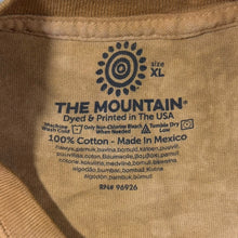 Load image into Gallery viewer, The Mountain (2007) Tiger Animal Wildlife Graphic Orange Brown Tie Dye T-Shirt