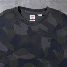 Load image into Gallery viewer, Levi's "Relaxed" Khaki Grey Camo Camouflage Pattern Mini Logo Sweatshirt