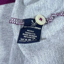 Load image into Gallery viewer, Crew Clothing Company Maroon Grey Colour Block Short Sleeve Cotton Polo Shirt