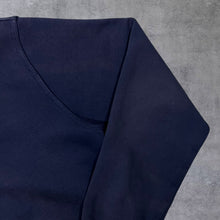 Load image into Gallery viewer, Nike Mini Logo Faded Navy Blue Yellow Colour Block Zip Hoodie