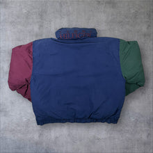 Load image into Gallery viewer, Vintage Tommy Hilfiger Tartan Check Colour Block Reversible Down Feather Puffer Jacket