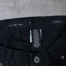 Load image into Gallery viewer, Early 00's Calvin Klein CK Jeans "Easy Fit" Tapered Black Denim Jeans