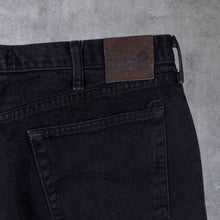 Load image into Gallery viewer, Vintage Lee Made In Mexico Classic Black Regular Fit Straight Leg Denim Jeans