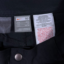 Load image into Gallery viewer, Nike Mini Swoosh Logo Black 3/4 Length Capri Pants Shorts