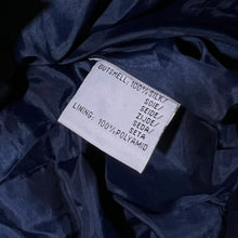 Load image into Gallery viewer, Vintage Let's Go 100% Silk Navy Blue Lightweight Zip Bomber Jacket