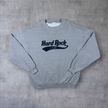 Load image into Gallery viewer, Vintage Hard Rock Cafe "Indianapolis" Tourist Embossed Graphic Grey Sweatshirt
