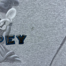 Load image into Gallery viewer, Vintage Disney Store "Dopey" Snow White Spellout Graphic Grey Sweatshirt