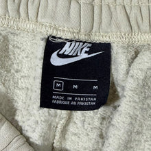 Load image into Gallery viewer, Nike Embroidered Mini Swoosh Logo Elasticated Waist Cream Joggers Sweatpants