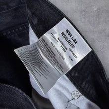Load image into Gallery viewer, Wrangler "Regular Fit" Faded Black Straight Leg Cotton Denim Jeans