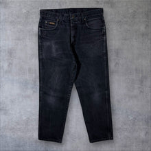 Load image into Gallery viewer, Early 00's Wrangler Classic Faded Black Straight Leg Cotton Denim Jeans