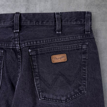 Load image into Gallery viewer, Early 00's Wrangler Classic Faded Black Straight Leg Cotton Denim Jeans