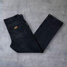 Load image into Gallery viewer, Early 00's Wrangler Classic Faded Black Straight Leg Cotton Denim Jeans