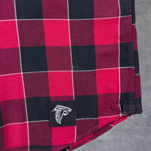 Load image into Gallery viewer, Levi's NFL Atlanta Falcons Red Black Plaid Check Long Sleeve Flannel Shirt