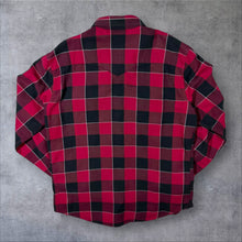 Load image into Gallery viewer, Levi's NFL Atlanta Falcons Red Black Plaid Check Long Sleeve Flannel Shirt