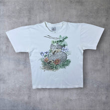 Load image into Gallery viewer, Vintage Harlequin Hedgehog Animal Nature Wildlife Graphic White T-Shirt