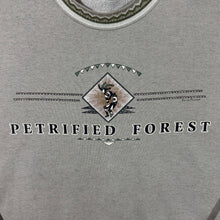 Load image into Gallery viewer, Vintage 90's Petrified Forest USA Tourist Spellout Graphic Beige Sweatshirt