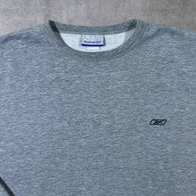Load image into Gallery viewer, Early 00's Reebok Classic Embroidered Mini Logo Grey Crewneck Sweatshirt
