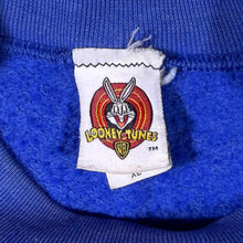 Load image into Gallery viewer, Vintage Looney Tunes (1997) Tweety Slogan Graphic Blue Sweatshirt