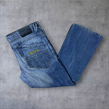 Load image into Gallery viewer, Early 00's Bench. Washed Blue Y2K Style Straight Leg Denim Cotton Jeans