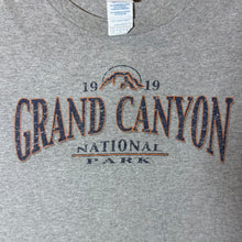 Load image into Gallery viewer, Delta "Grand Canyon National Park"" USA Tourist Spellout Graphic Grey T-Shirt