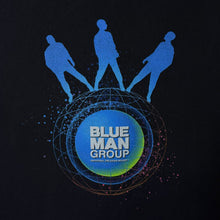 Load image into Gallery viewer, Early 00's Universal Orlando "Blue Man Group" USA Tourist Graphic Black T-Shirt