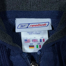 Load image into Gallery viewer, Early 00's Reebok Mini Logo Navy Blue Fleece Zip Hoodie