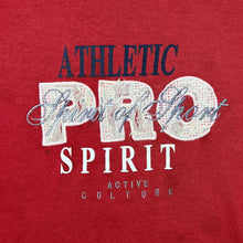Load image into Gallery viewer, Vintage Pro Spirit Embroidered Spellout Red Crewneck Distressed Sweatshirt