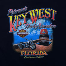 Load image into Gallery viewer, Harley Davidson Motorcycles (2015) "Key West Florida" USA Biker Graphic Black T-Shirt