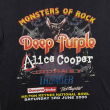 Load image into Gallery viewer, Vintage Monsters Of Rock (2006) Heavy Metal Hard Rock Music Festival Black T-Shirt