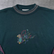 Load image into Gallery viewer, Vintage The Sweater Shop "Golf" Embroidered Argyle Check Acrylic Knit Jumper