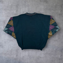 Load image into Gallery viewer, Vintage The Sweater Shop "Golf" Embroidered Argyle Check Acrylic Knit Jumper
