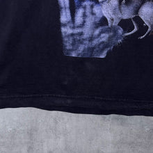 Load image into Gallery viewer, Vintage Wolf Animal Nature Wildlife Graphic Black Cotton Short Sleeve T-Shirt