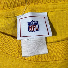 Load image into Gallery viewer, NFL Pittsburgh Steelers Helmet Spellout Football Graphic Yellow T-Shirt