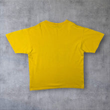 Load image into Gallery viewer, NFL Pittsburgh Steelers Helmet Spellout Football Graphic Yellow T-Shirt