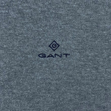 Load image into Gallery viewer, GANT Classic Grey Embroidered Mini Logo 1/4 Zip Cotton Sweater Jumper