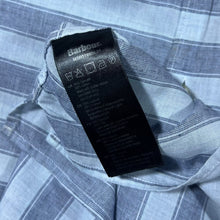 Load image into Gallery viewer, Barbour "Regular Fit" Blue Mix Striped Short Sleeve Linen Blend Shirt