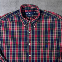Load image into Gallery viewer, Vintage Ralph Lauren "Blaire" Tartan Check Long Sleeve Button-Down Cotton Shirt